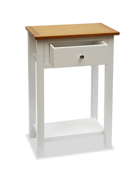 Tavolino da Salotto 50x32x75 cm in Massello di Rovere