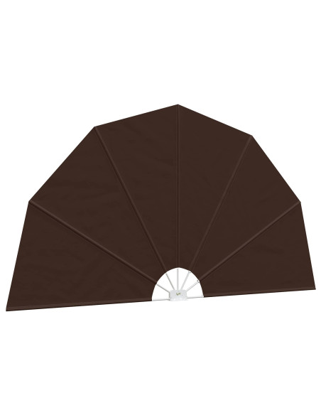 Schermo di Privacy per Balcone Ø 320 cm Poliestere Marrone
