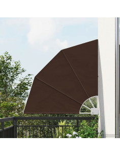 Schermo di Privacy per Balcone 115 x 115 cm Poliestere Marrone