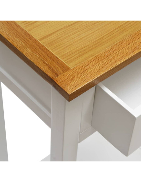 Tavolino da Salotto 50x32x75 cm in Massello di Rovere