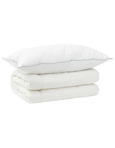 Set di piumone e cuscini 2 pz 152x203 cm 4 stagioni 300 GSM 2