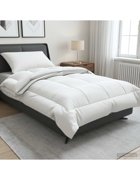 Set di piumone e cuscini 2 pz 155x200 cm 4 stagioni 140+220 GSM