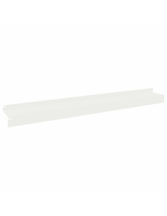 Bordura per Prato 10 pz 100 x 10 x 8 cm Acciaio Bianco 2