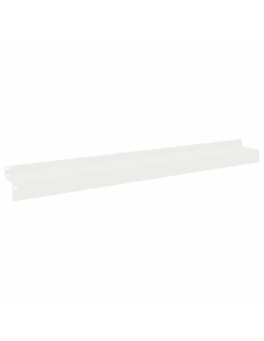 Bordura per Prato 20 pz 100 x 10 x 8 cm Acciaio Bianco
