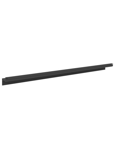 Bordura per Prato 30 pz 100 x 10 x 8 cm Acciaio Nero
