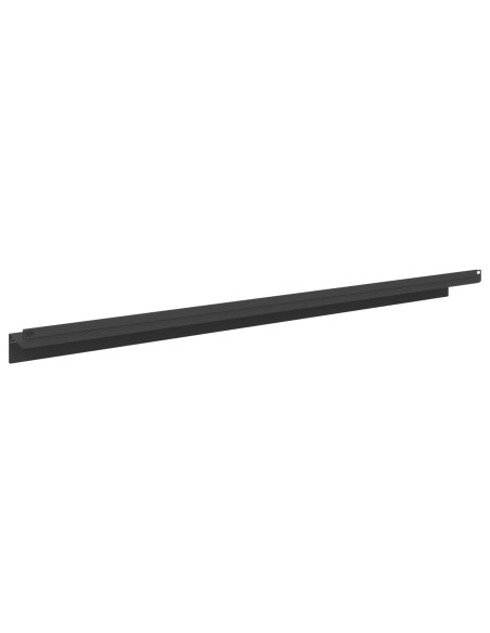 Bordura per Prato 30 pz 100 x 10 x 8 cm Acciaio Nero