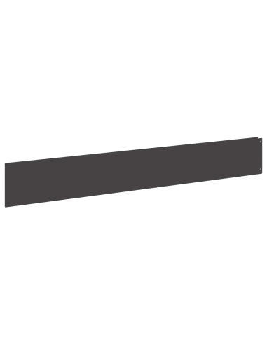 Bordura per Prato 30 pz 100 x 15 cm Acciaio Nero