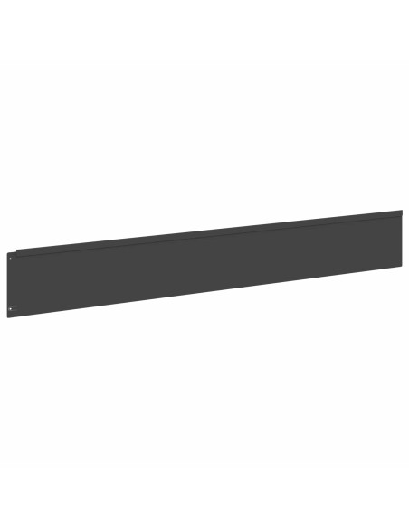 Bordura per Prato 30 pz 100 x 15 cm Acciaio Nero