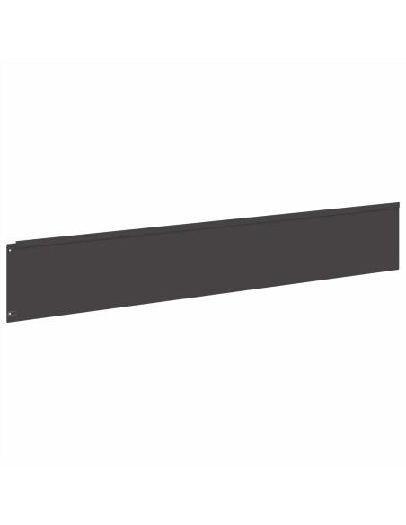 Bordura per Prato 30 pz 100 x 18 cm Acciaio Nero