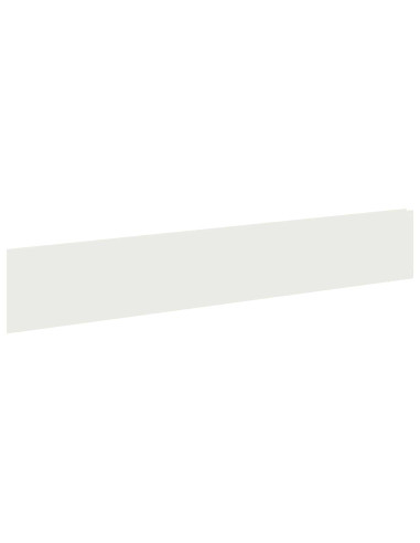 Bordura per Prato 20 pz 100 x 18 cm Acciaio Bianco