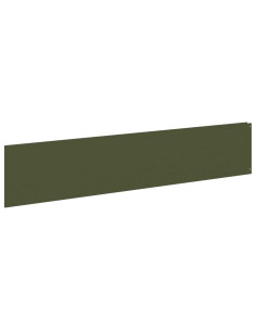 Bordura per Prato 10 pz 100 x 22 cm Acciaio Verde Oliva 2