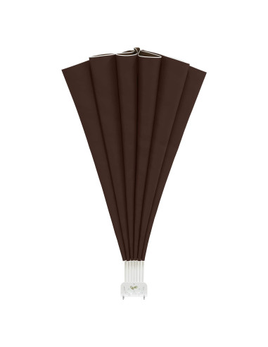 Schermo di Privacy per Balcone Ø 400 cm Poliestere Marrone