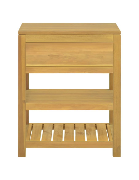 Mobile da Bagno 60x45x75 cm in Legno Massello di Teak