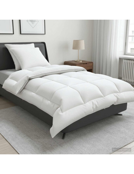 Set di piumone e cuscini 3 pz 155x220 cm 4 stagioni 350 GSM