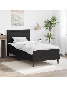 Struttura del letto con strisce LED con testiera Similpelle