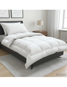 Set di piumone e cuscini 3 pz 140x220 cm 4 stagioni 220 GSM