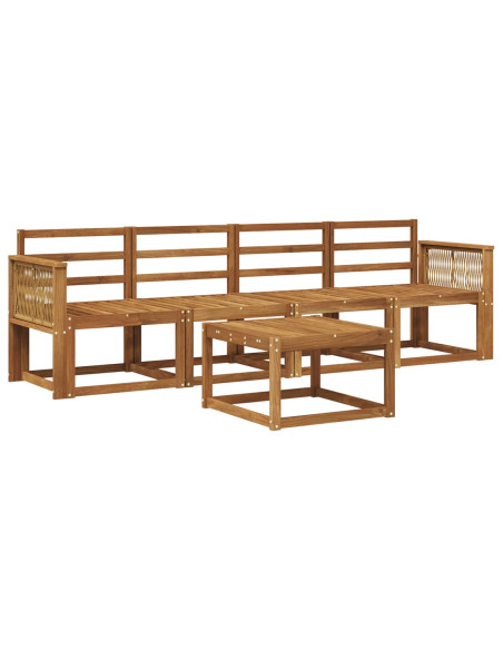 Set di divani da esterno 5 pcs Naturale