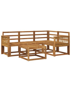 Set di divani da esterno 5 pcs Naturale