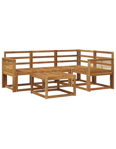Set di divani da esterno 5 pcs Naturale