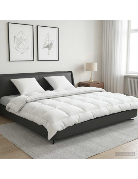 Set di piumone e cuscini 3 pz 200x200 cm 4 stagioni 220 GSM