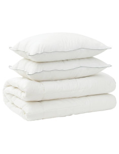 Set di piumone e cuscini 3 pz 140x220 cm 4 stagioni 220 GSM 2