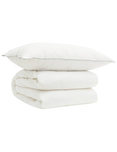 Set di piumone e cuscini 2 pz 155x200 cm 4 stagioni 200+300 GSM 2