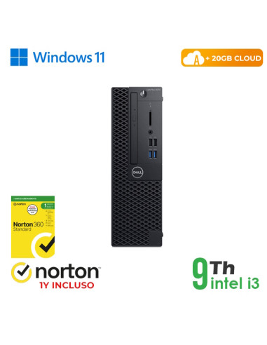RINOVO PC DELL Optiplex 3070-5070 SFF i3-9X00 DDR 8GB SSD 256GB HDMI W11P CLOUD20GB Grade A 1Y Warra