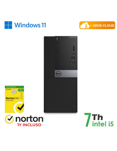 RINOVO PC DELL Optiplex 5050-7050 Tower i5-7X00 DDR 16GB SSD 128GB+500GB HDD W11P CLOUD20GB Grade A