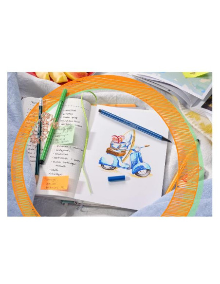 AST8 STABILO PEN 68 PASTEL ASS