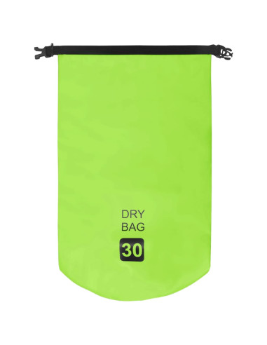 Borsa Impermeabile Verde 30 L in PVC