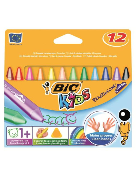 CF12PASTELLI BIC KIDS PLASTIDECOR T