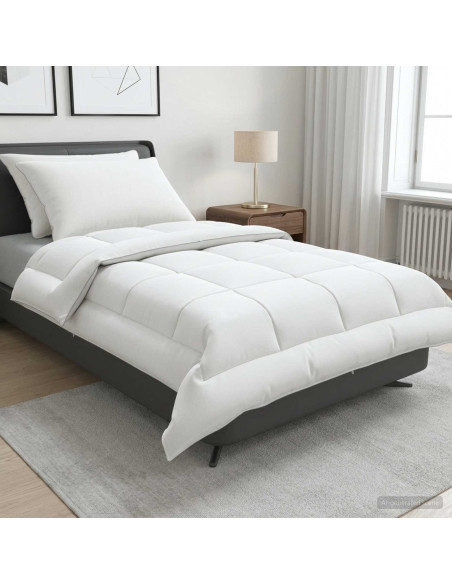 Set di piumone e cuscini 3 pz 135x220 cm Estate 200 GSM Lana