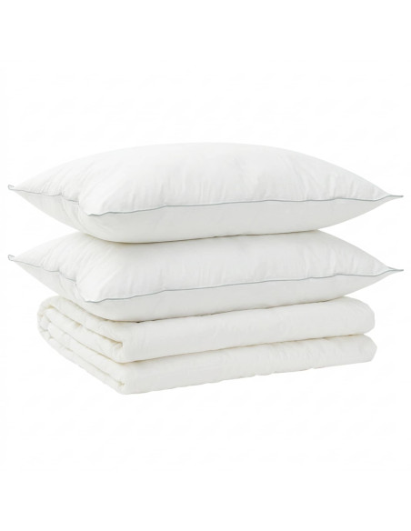 Set di piumone e cuscini 3 pz 240x260 cm Estate 200 GSM Lana