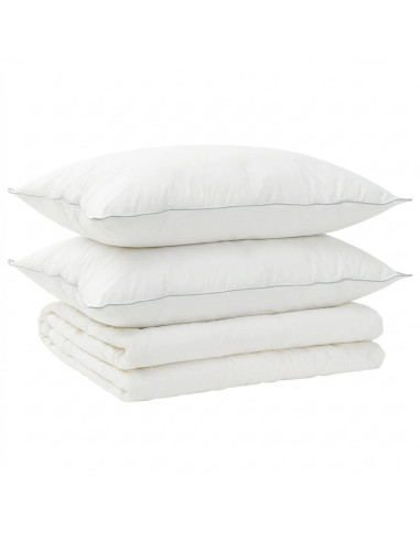 Set di piumone e cuscini 3 pz 240x260 cm Estate 200 GSM Lana