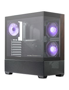 Cooler Master Elite 690 Wood Black, mid tower, supporto MB ATX/mATX/mITX, "fishtank", pannello legno