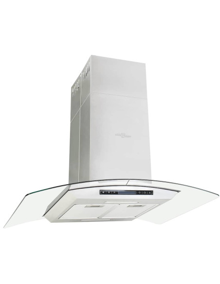 Cappa a Isola 90cm con Display LCD e Sensore Touch 756 m³/h LED