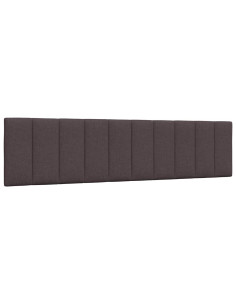 Cuscino Testiera Hanko Marrone Scuro 200 cm in Tessuto