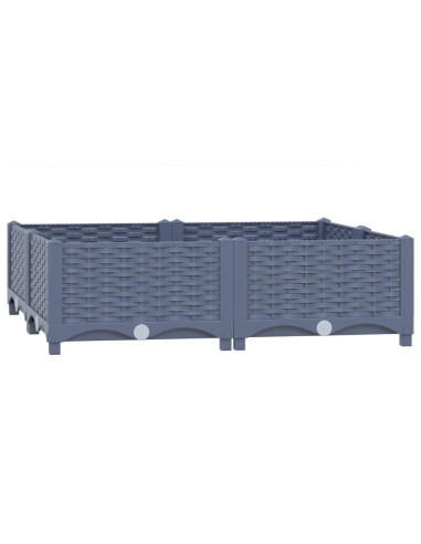 Fioriera Rialzata 80x80x23 cm in Polipropilene