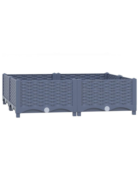 Fioriera Rialzata 80x80x23 cm in Polipropilene