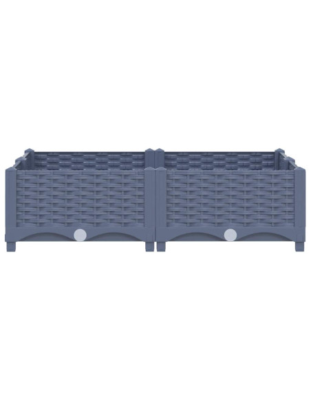 Fioriera Rialzata 80x80x23 cm in Polipropilene