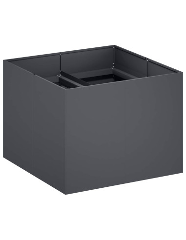 Vaso da giardino Antracite 80 x 80 x 60 cm