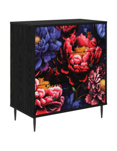 Cassettiera KIEL Stampa di peonia scura 66 x 36,5 x 76 cm