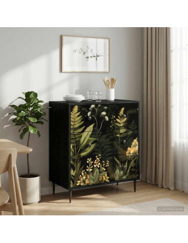 Cassettiera RHENEN Stampa tropicale 66 x 36,5 x 76 cm