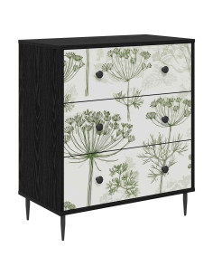 Cassettiera GOTHA Stampa di albero verde 66 x 36,5 x 76 cm 2