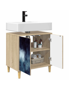 Mobile da Bagno RAALTE Sonoma 60 x 40 x 60 cm 2