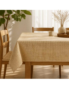 Tovaglia in juta Naturale 140 x 140 cm 100% Juta Tossa