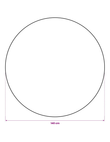 Tovaglia in juta Naturale Ø 140 cm 100% Juta Tossa
