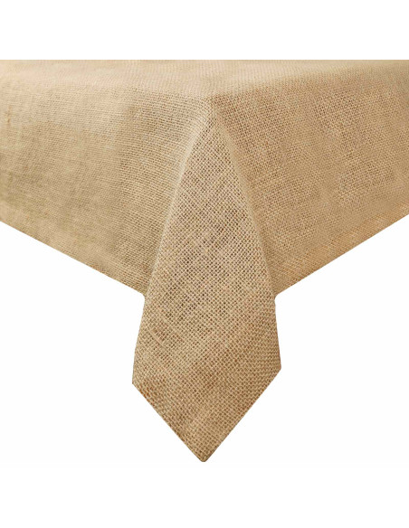 Tovaglia in juta Naturale 180 x 180 cm 100% Juta Tossa