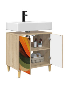 Mobile da Bagno BONN Sonoma 60 x 40 x 60 cm 2