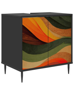 Mobile da Bagno BONN Rovere Nero 60 x 40 x 61 cm